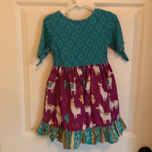 Eleanor Rose Llama Rama Dress 3/4 - Picture 5 of 6